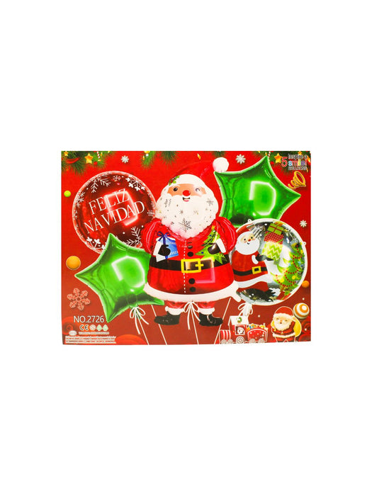 Set de Globos Navideños - Santa