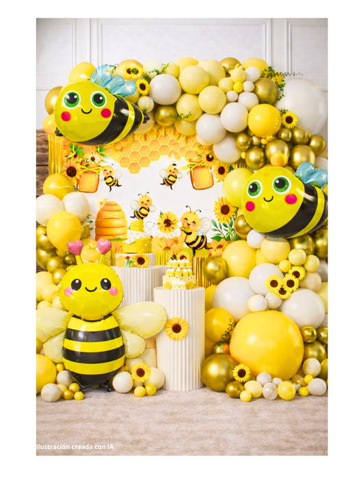 Set de Globos con Temática de Abejita