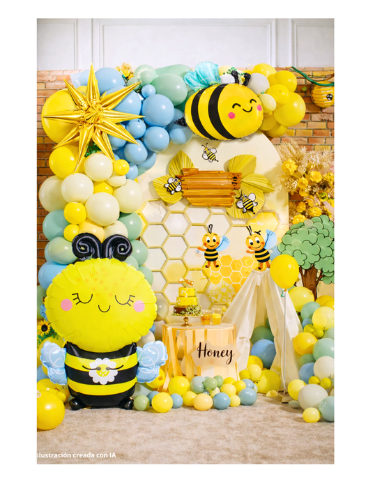 Set de Globos con Temática de Abejita