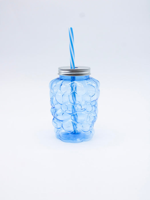 Vaso Forma de Uva con Popote