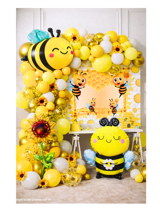 Set de Globos con Temática de Abejita