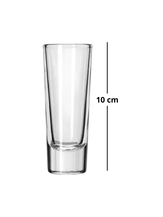Vasos Tequileros de Vidrio Transparente – Set de 2 Piezas