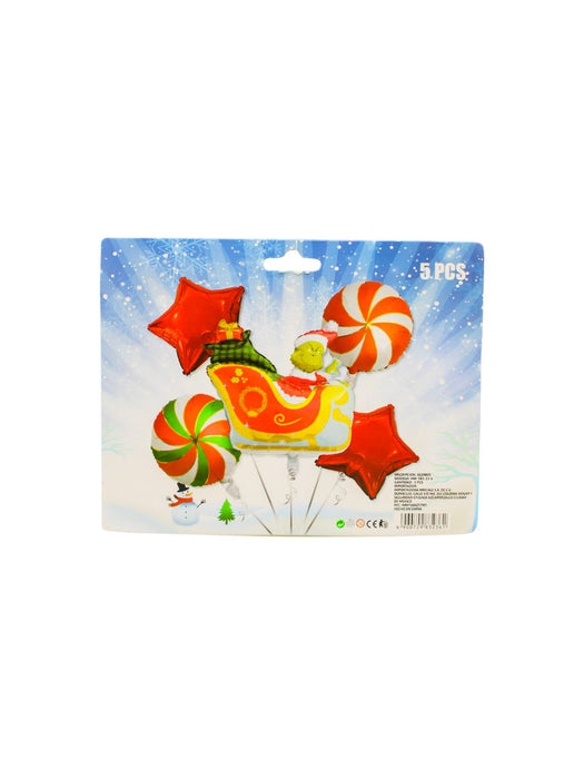 Set de Globos Navideños - Trineo del Grinch