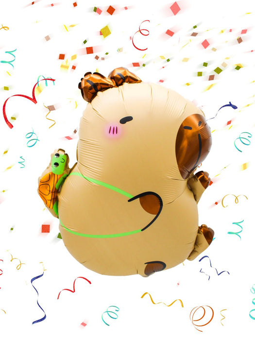 Globo Capybara con Tortuga