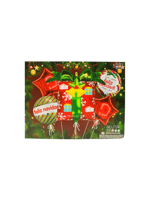 Set de Globos Navideños - Regalo