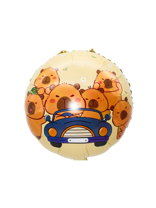 Globo Capybara - Diseño diferente en cada lado