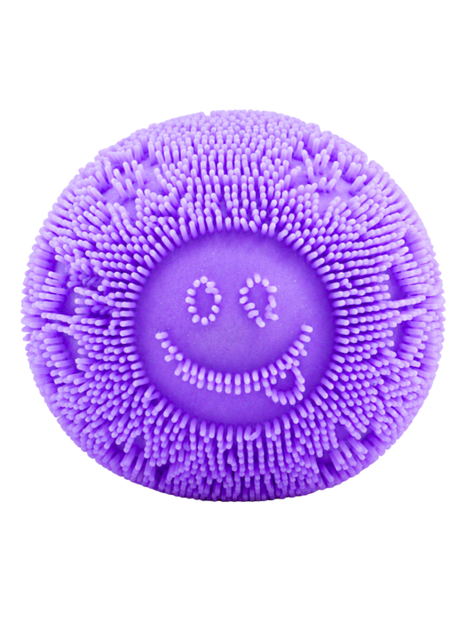 Pelota Squishy Carita Feliz Morada