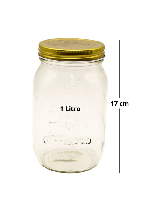 Frascos de Cristal con Tapa de Rosca – 3 Tamaños Disponibles