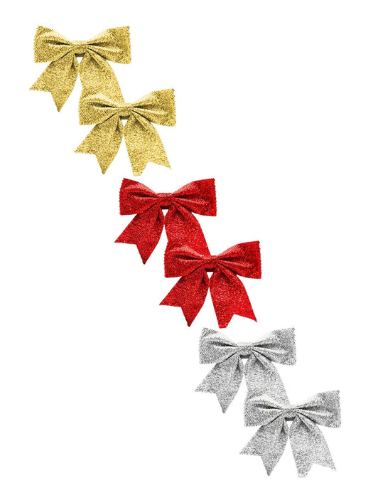 Adorno Moño Navideño - Paquete con 2 Piezas