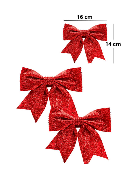 Adorno Moño Navideño - Paquete con 2 Piezas