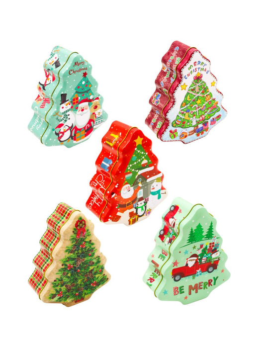 Galletero de Metal en Forma de Pino Navideño