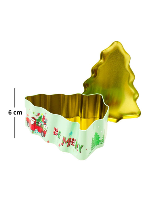 Galletero de Metal en Forma de Pino Navideño