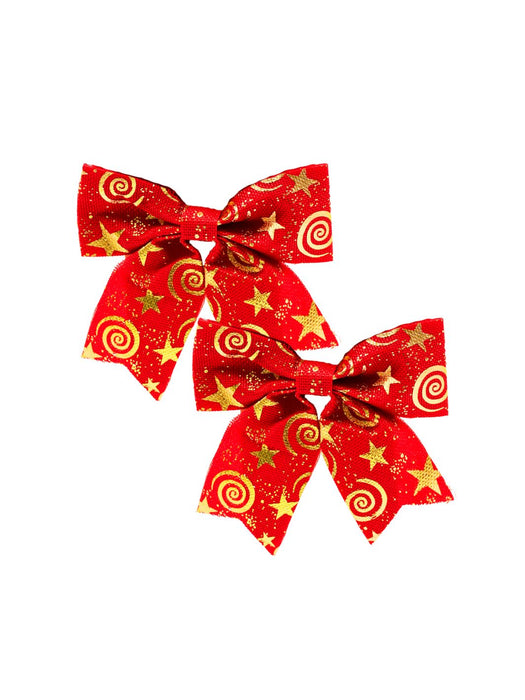 Adorno Moño Navideño - Paquete con 2 Piezas