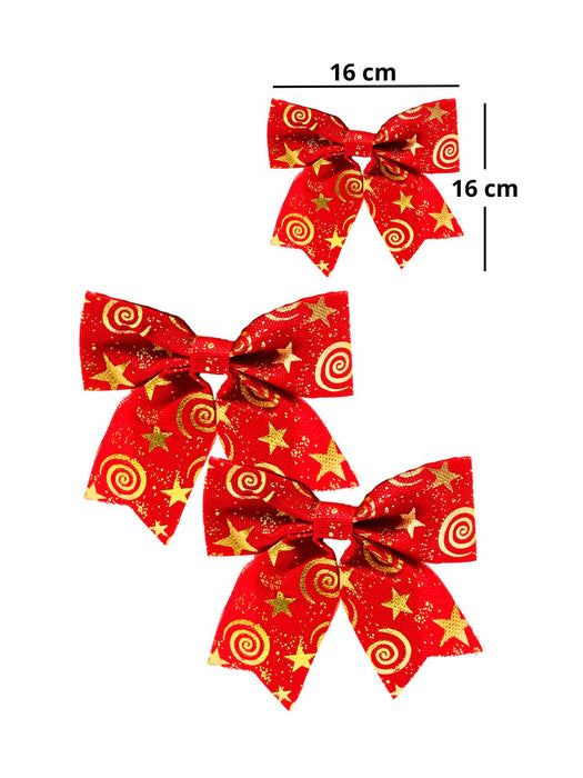 Adorno Moño Navideño - Paquete con 2 Piezas