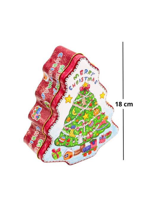 Galletero de Metal en Forma de Pino Navideño