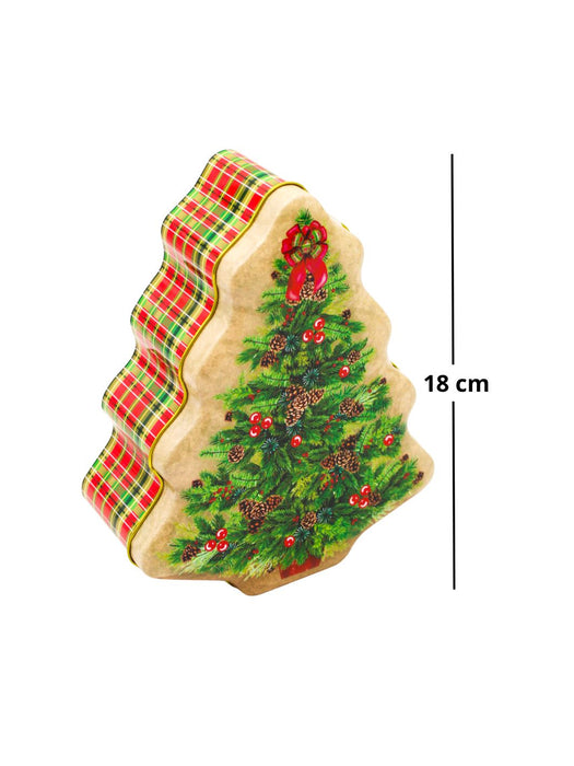 Galletero de Metal en Forma de Pino Navideño