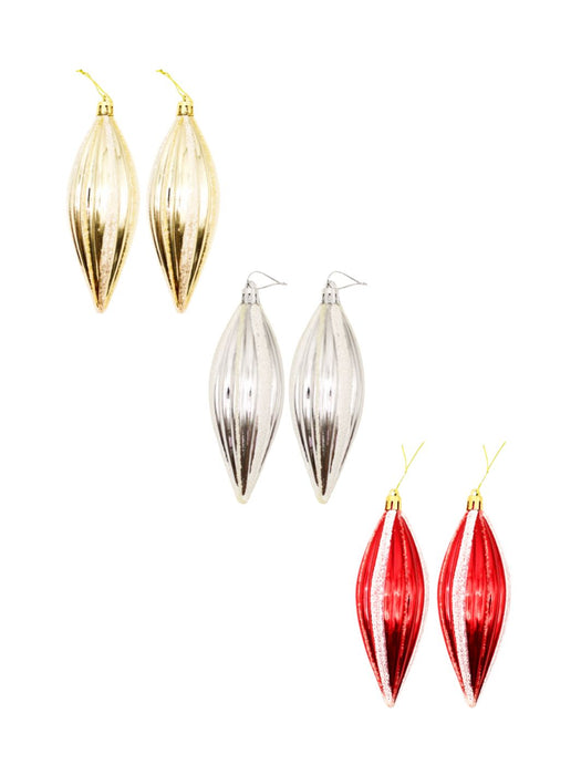 Adorno Esfera Gotas para Arbol - Paquete con 2 Piezas