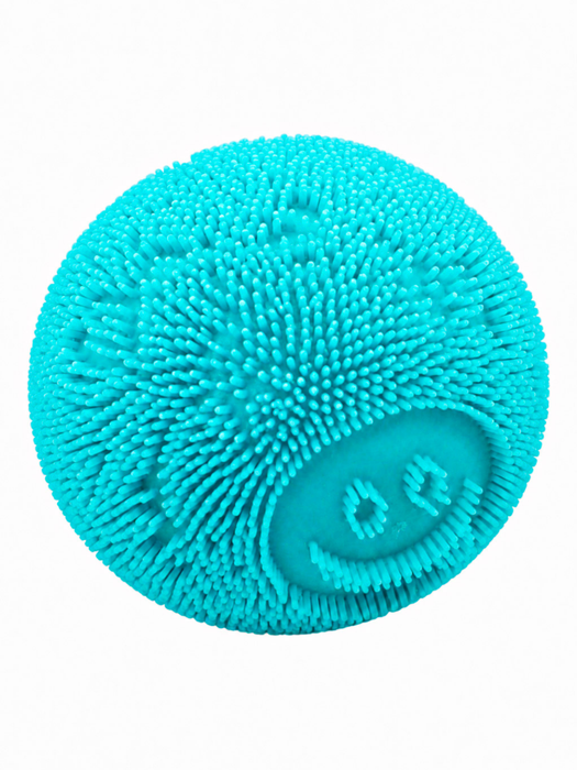Pelota Squishy Carita Feliz Azul