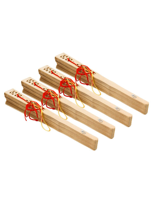 Abanico de madera - Paquete con 10 Piezas