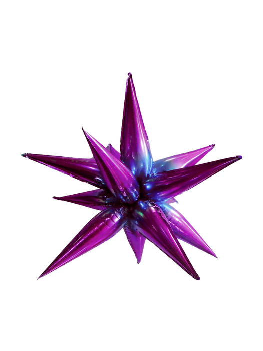 Estrella de Picos 40" - Morada con Azul