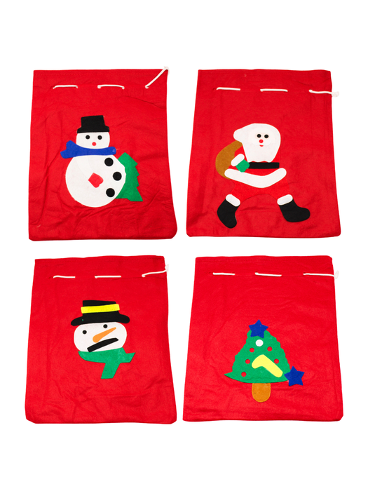 Bolsa Navideña de Fieltro para Dulces - Chica