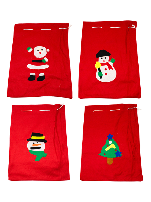 Bolsa Navideña de Fieltro para Dulces - Mediana