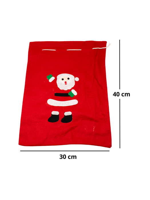Bolsa Navideña de Fieltro para Dulces - Mediana