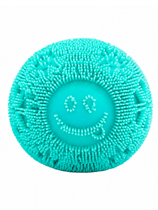 Pelota Squishy Carita Feliz Azul