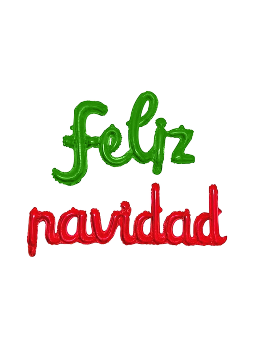 Set de globo "feliz navidad" en Cursivas - Multicolor