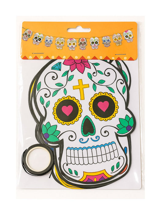 Banderín de Calaveras de Día de Muertos - Paquete con 10 Pieza