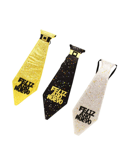 Corbata de Año Nueco con brillos