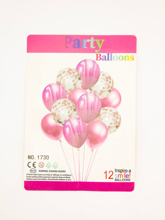 set globo 12 pz