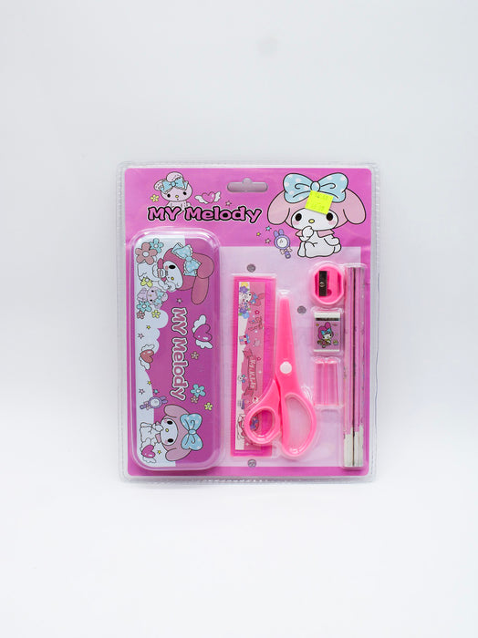 Set Escolar con Tijeras Sanrio