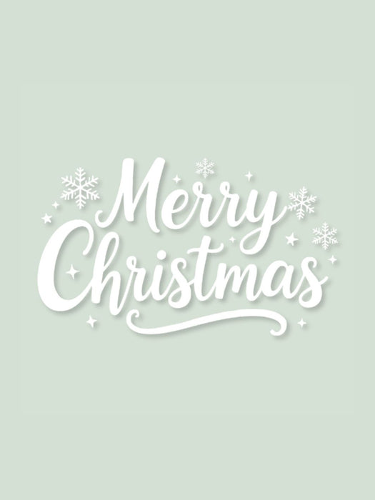 Vinil para Vaso - Merry Christmas - Paquete con 10 piezas