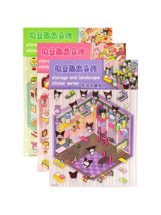 Set de Stickers 3D “Sanrio" - Cartera con 20 piezas