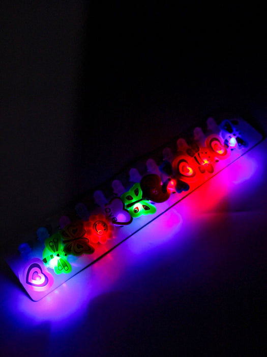 Paquete de Pasadores con Luz – 12 Piezas