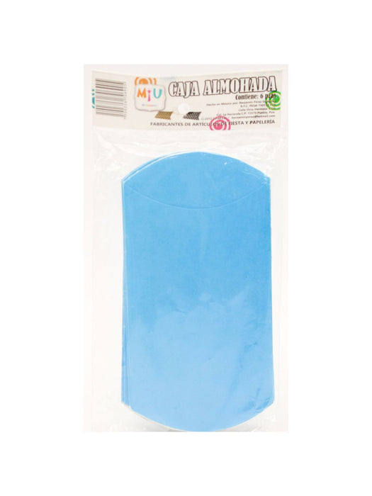 Paquete con 6 Cajas tipo Almohada de Cartón