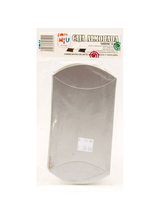 Paquete con 6 Cajas tipo Almohada de Cartón