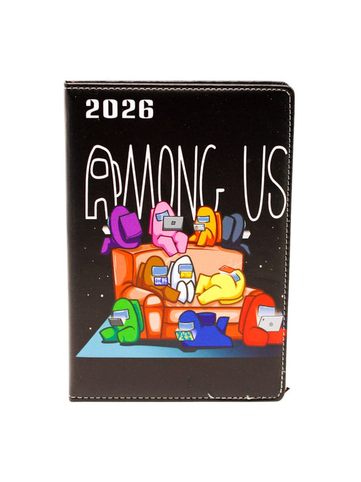 Agenda 2026 “Among us” con Portada Tipo Piel