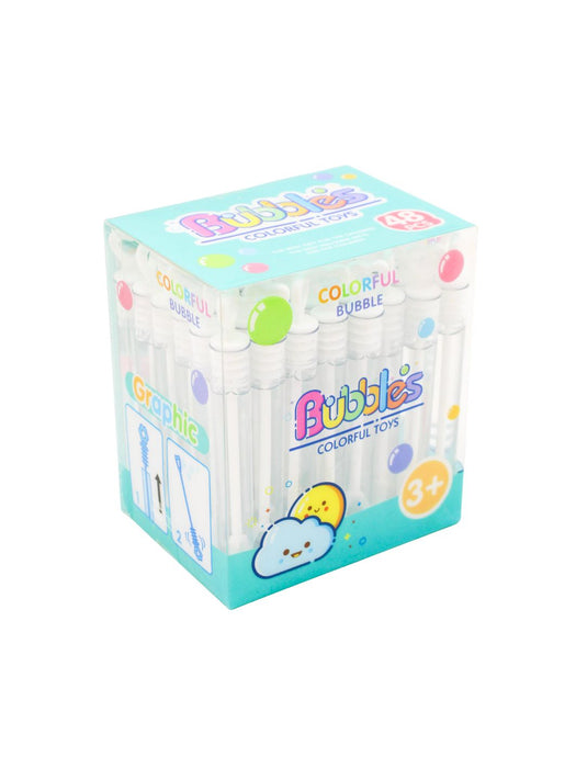 Caja con 48 Bastones de Burbujas 10 cm