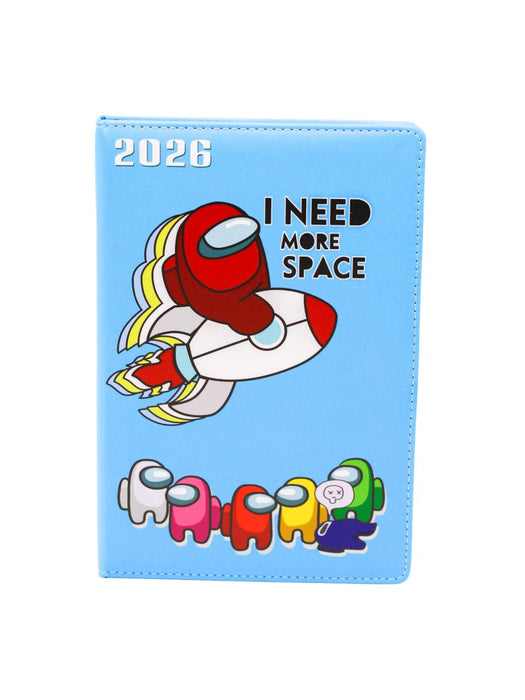 Agenda 2026 “Among us” con Portada Tipo Piel