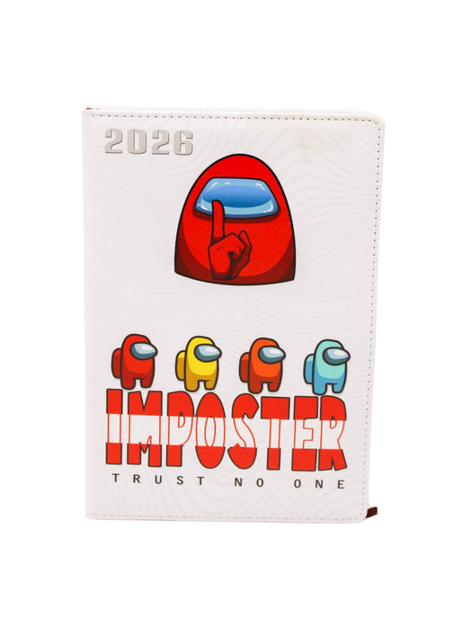 Agenda 2026 “Among us” con Portada Tipo Piel