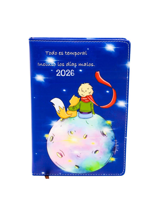 Agenda 2026 “El Principito” con Portada Tipo Piel