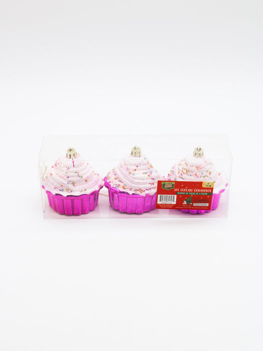 adorno cupcakes 3 piezas