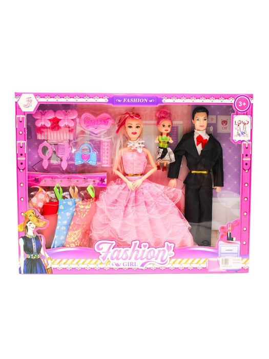 Set Muñeca Fashion Girl con accesorios