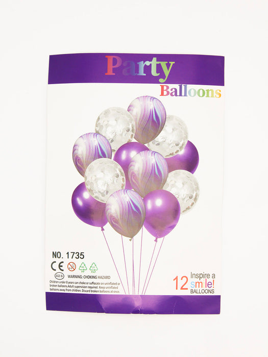 set globo 12 pz