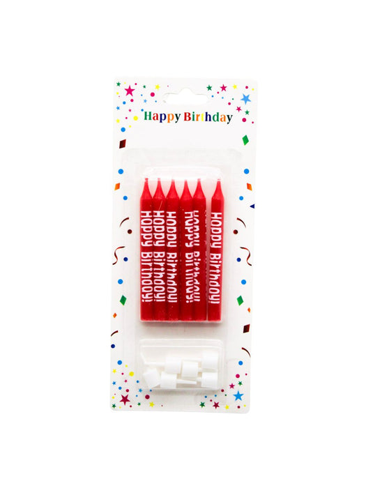 Paquete de 6 Velas Gruesas con Base