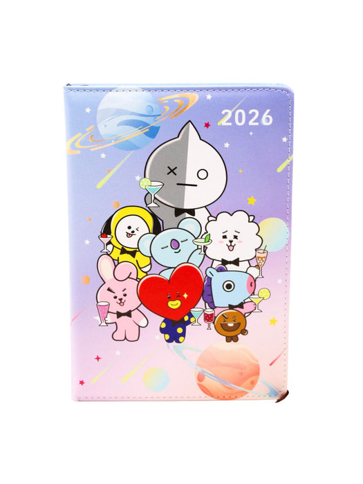 Agenda 2026 “BT21” con Portada Tipo Piel