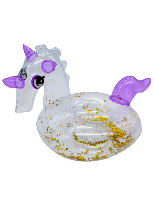 Porta Vasos de Unicornio con Glitter