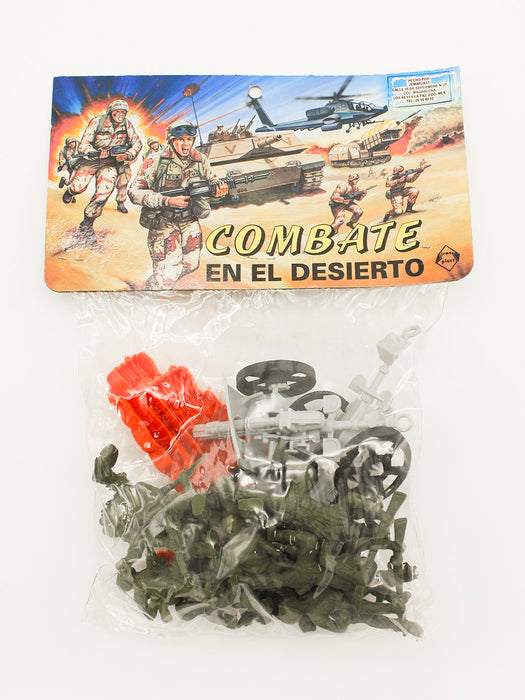 maqueta de combate en el desierto